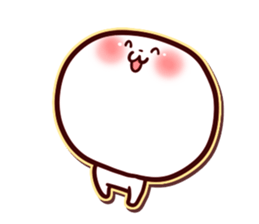 The name of the Bichon Frise is Biyon. sticker #1482943