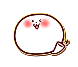 The name of the Bichon Frise is Biyon. sticker #1482955