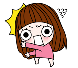 Talk sticker-Lovely girl sticker #1483364