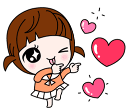 Talk sticker-Lovely girl sticker #1483369