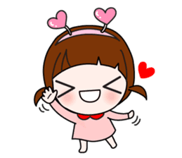 Talk sticker-Lovely girl sticker #1483371
