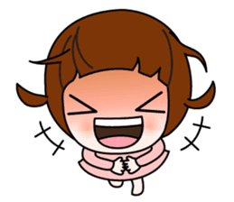 Talk sticker-Lovely girl sticker #1483374