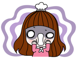 Talk sticker-Lovely girl sticker #1483381