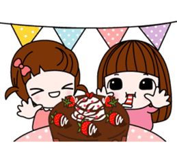 Talk sticker-Lovely girl sticker #1483382