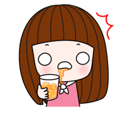 Talk sticker-Lovely girl sticker #1483384