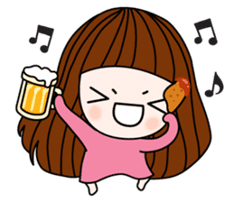 Talk sticker-Lovely girl sticker #1483386