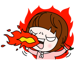 Talk sticker-Lovely girl sticker #1483387