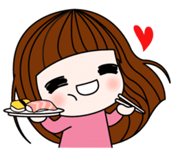 Talk sticker-Lovely girl sticker #1483388