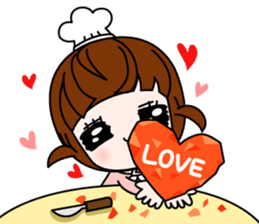 Talk sticker-Lovely girl sticker #1483389