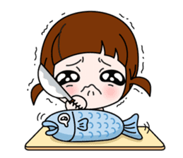 Talk sticker-Lovely girl sticker #1483394