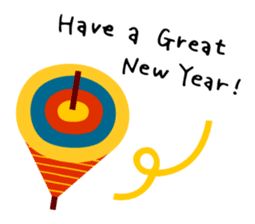 Christmas and New Year greetings sticker #1483531