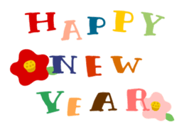 Christmas and New Year greetings sticker #1483539