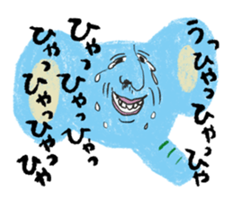 It is a human face in anything!! sticker #1483842