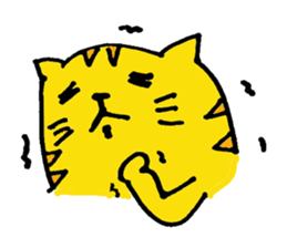 Words of the cat is very pretty. sticker #1484566