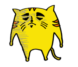 Words of the cat is very pretty. sticker #1484599