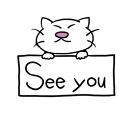 daily cat , we love them! sticker #1485168