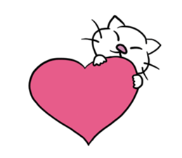 daily cat , we love them! sticker #1485196