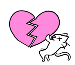 daily cat , we love them! sticker #1485199