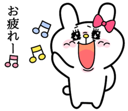 Cute and funny faces rabbit sticker 2 sticker #1485447