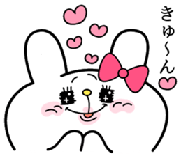 Cute and funny faces rabbit sticker 2 sticker #1485448