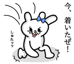 Cute and funny faces rabbit sticker 2 sticker #1485452
