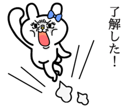 Cute and funny faces rabbit sticker 2 sticker #1485454