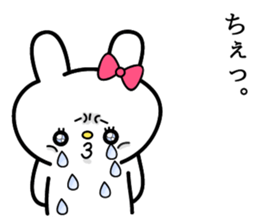 Cute and funny faces rabbit sticker 2 sticker #1485460