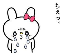 Cute and funny faces rabbit sticker 2 sticker #1485460