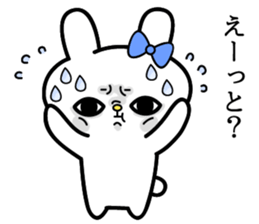 Cute and funny faces rabbit sticker 2 sticker #1485462