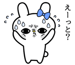 Cute and funny faces rabbit sticker 2 sticker #1485462