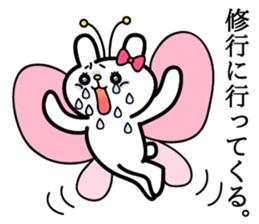 Cute and funny faces rabbit sticker 2 sticker #1485465