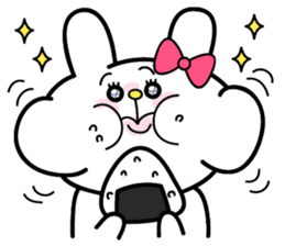 Cute and funny faces rabbit sticker 2 sticker #1485469