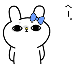 Cute and funny faces rabbit sticker 2 sticker #1485470