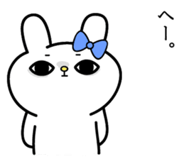 Cute and funny faces rabbit sticker 2 sticker #1485470