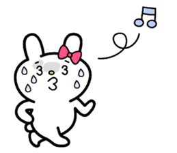 Cute and funny faces rabbit sticker 2 sticker #1485474