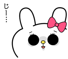 Cute and funny faces rabbit sticker 2 sticker #1485477