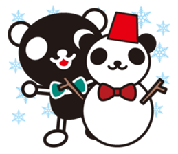 white&black panda season&event sticker #1486603