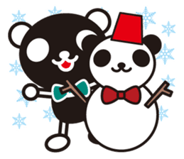 white&black panda season&event sticker #1486603
