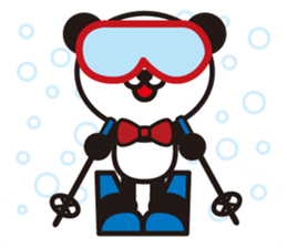white&black panda season&event sticker #1486604