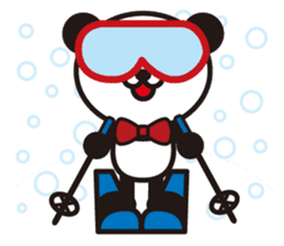 white&black panda season&event sticker #1486604