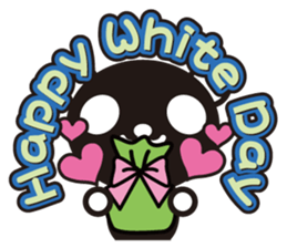 white&black panda season&event sticker #1486607