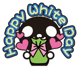 white&black panda season&event sticker #1486607