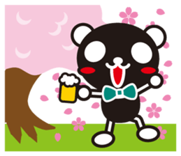 white&black panda season&event sticker #1486609