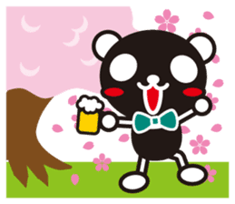 white&black panda season&event sticker #1486609