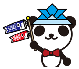 white&black panda season&event sticker #1486614