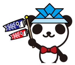 white&black panda season&event sticker #1486614
