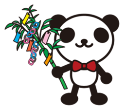 white&black panda season&event sticker #1486616