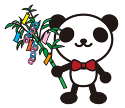 white&black panda season&event sticker #1486616
