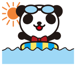 white&black panda season&event sticker #1486618