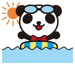 white&black panda season&event sticker #1486618